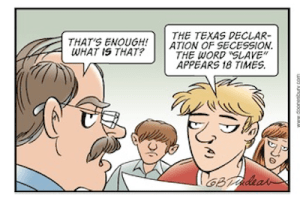 doonberry Texas Textbook Civil War Controversy